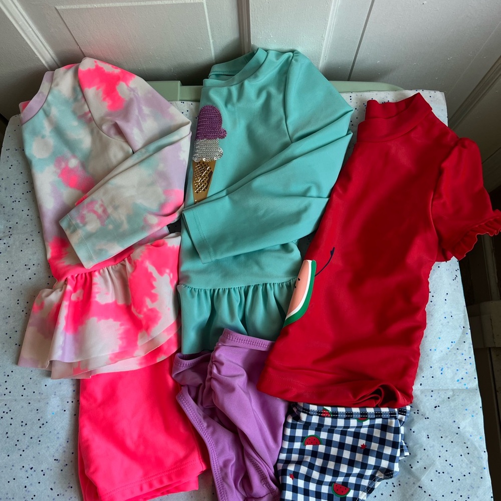 Kids bathing suit bundle, size 2T - 3T